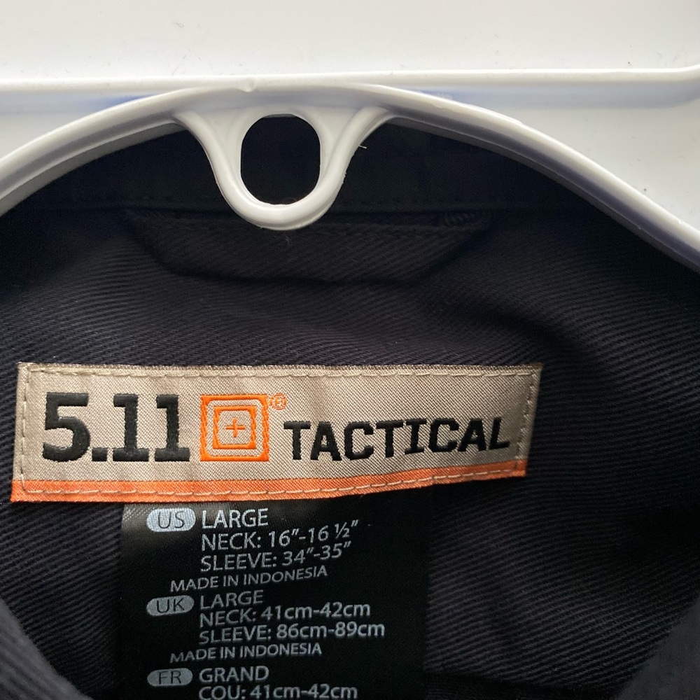 5.11 Tactical Series Men’s Taclite PDU Class B Black Shirt - Picture 4 of 9
